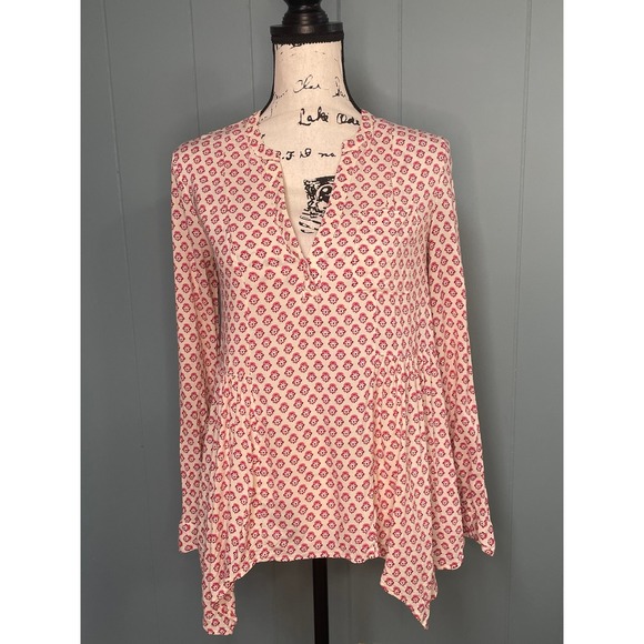 Maeve Tops - Maeve Women's Pink‎ Floral Print Tunic Top Size 0